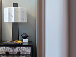 90平米新中式风格五室主卧装修效果图，灯饰创意设计图