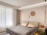 116平米现代简约风三室卧室装修效果图，软装创意设计图