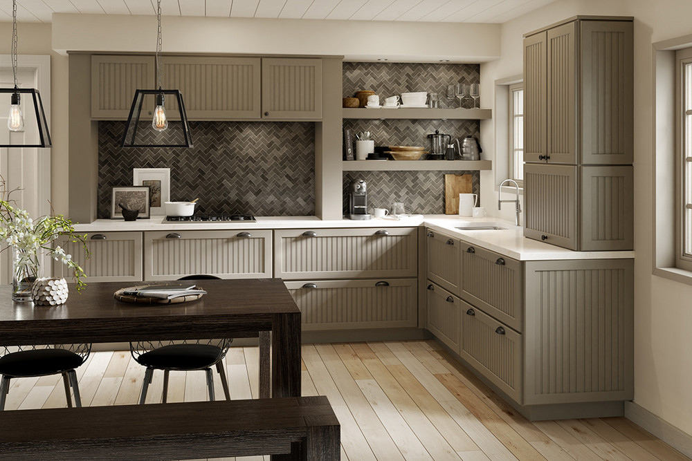 645平米地中海风格别墅厨房装修效果图，橱柜创意设计图