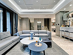 330平米轻奢风格复式客厅装修效果图，吊顶创意设计图