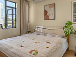 85平米北欧风格三室卧室装修效果图，软装创意设计图