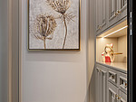192平米美式风格三室客厅装修效果图，吊顶创意设计图
