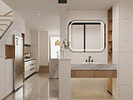 132平米日式风格二室卫生间装修效果图，盥洗区创意设计图