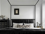 158平米现代简约风三室卧室装修效果图，软装创意设计图