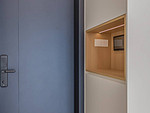 90平米现代简约风三室玄关装修效果图，玄关创意设计图