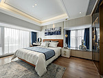 163平米轻奢风格三室客厅装修效果图，软装创意设计图
