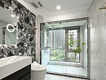 140平米轻奢风格三室卫生间装修效果图，盥洗区创意设计图