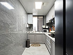 150平米美式风格三室厨房装修效果图，橱柜创意设计图