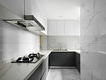 68平米轻奢风格三室卫生间装修效果图，盥洗区创意设计图