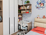 102平米现代简约风三室儿童房装修效果图，软装创意设计图