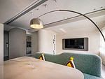 90平米混搭风格三室餐厅装修效果图，餐桌创意设计图