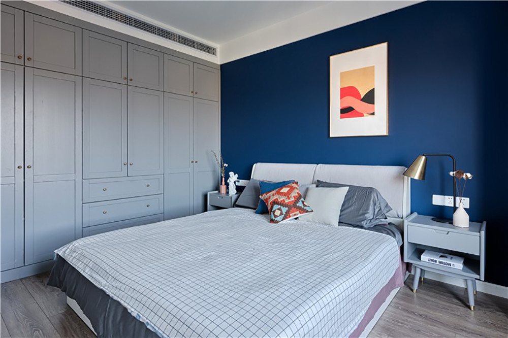 108平米北欧风格三室卧室装修效果图，衣柜创意设计图