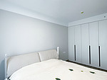 120平米现代简约风三室卧室装修效果图，软装创意设计图