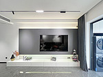 88平米现代简约风三室客厅装修效果图，软装创意设计图