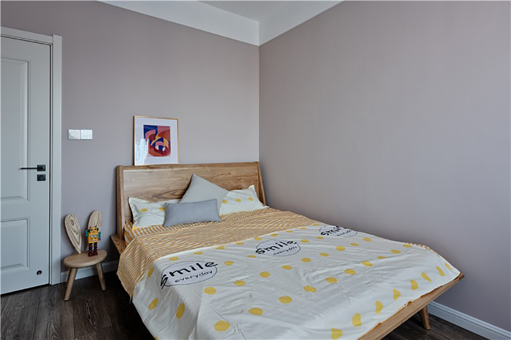 108平米北欧风格三室儿童房装修效果图，软装创意设计图