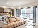 180平米现代简约风三室客厅装修效果图，沙发创意设计图