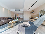 107平米现代简约风三室客厅装修效果图，创意设计图