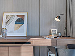 107平米现代简约风三室卧室装修效果图，照片墙创意设计图