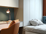 101平米现代简约风三室儿童房装修效果图，衣柜创意设计图