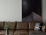 139平米现代简约风三室客厅装修效果图，沙发创意设计图