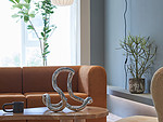 197平米现代简约风二室客厅装修效果图，软装创意设计图
