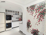 89平米现代简约风二室餐厅装修效果图，置物柜创意设计图