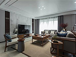 280平米新中式风格四室客厅装修效果图，创意设计图