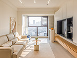 180平米现代简约风三室客厅装修效果图，电视墙创意设计图