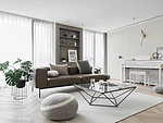 103平米北欧风格三室客厅装修效果图，沙发创意设计图