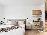 105平米北欧风格三室主卧装修效果图，软装创意设计图