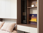 127平米现代简约风三室卧室装修效果图，软装创意设计图