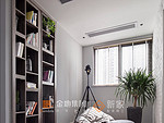 101平米现代简约风三室休闲室装修效果图，墙面创意设计图