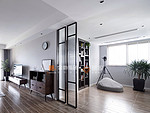 65平米现代简约风三室休闲室装修效果图，墙面创意设计图