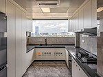 96平米现代简约风三室厨房装修效果图，橱柜创意设计图