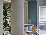 115平米现代简约风二室餐厅装修效果图，餐桌创意设计图