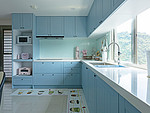 123平米美式风格三室厨房装修效果图，橱柜创意设计图