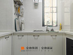 102平米现代简约风三室厨房装修效果图，橱柜创意设计图
