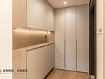 150平米现代简约风三室玄关装修效果图，玄关柜创意设计图