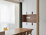 104平米北欧风格三室餐厅装修效果图，餐桌创意设计图