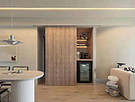 188平米现代简约风二室客厅装修效果图，墙面创意设计图