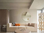 188平米现代简约风二室客厅装修效果图，墙面创意设计图