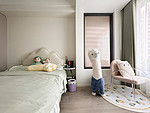 107平米现代简约风三室儿童房装修效果图，软装创意设计图