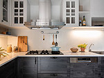 280平米混搭风格三室厨房装修效果图，橱柜创意设计图