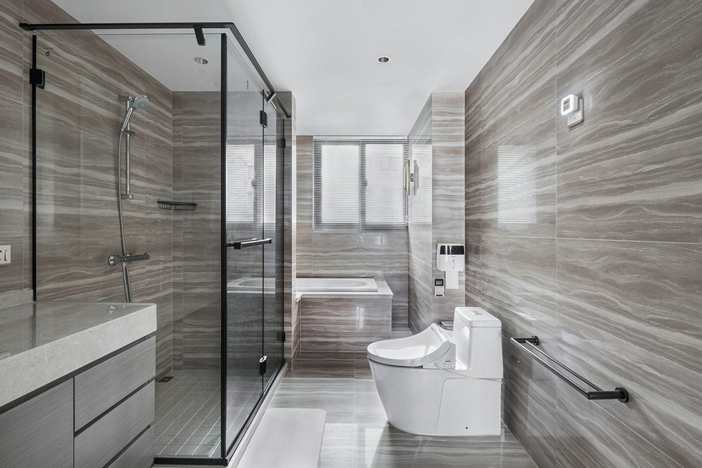 170平米美式风格四室卫生间装修效果图，盥洗区创意设计图