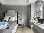 105平米美式风格四室卧室装修效果图，软装创意设计图