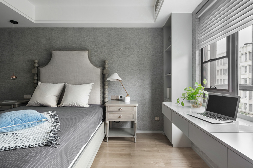170平米美式风格四室卧室装修效果图，软装创意设计图