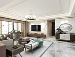 266平米轻奢风格五室客厅装修效果图，灯饰创意设计图