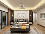 111平米轻奢风格五室卧室装修效果图，灯饰创意设计图