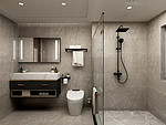 300平米轻奢风格五室卫生间装修效果图，盥洗区创意设计图