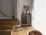 220平米现代简约风别墅客厅装修效果图，墙面创意设计图